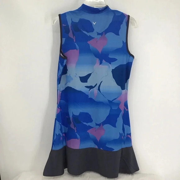 Callaway Women’s Abstract Gradient Print Golf Dress Blue Sea Star NWT Size Med - Picture 4 of 9